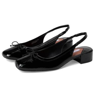 Imagem de Steve Madden Sapato feminino Loved Pump, Patente de enrugamento preto, 40