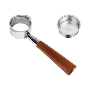 Imagem de Portafiltro Sem Fundo De Aço Inoxidável De 51 Mm Para Delonghi EC200 E