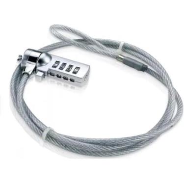 Imagem de Trava Com Segredo Notebook Cadeado De Segurança Cabo De Aço