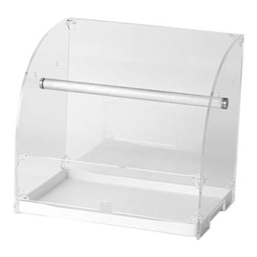 Imagem de Generic Suporte de mesa para papagaios com bandeja retrátil, ideal para treinamento de agapornis e periquitos.