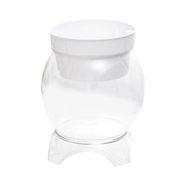 Imagem de Generic Aquário de mesa, vaso hidropônico 2 em 1 para paisagismo doméstico, terrário para sala de estar, aquário criativo transparente, 20cmx26.2cm