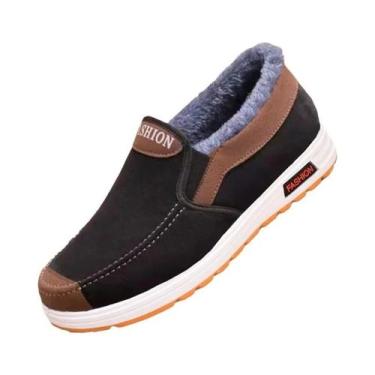 Imagem de Tênis Casuais De Inverno Para Homens, Confortáveis, Slip On, Moda, Cal