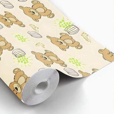 Imagem de Papel De Parede Infantil Ursinhos Fofinhos Quarto Bebê - Lopes Decor, 