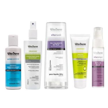Imagem de Kit Limpeza de Pele Vita Derm Hipoalergênico