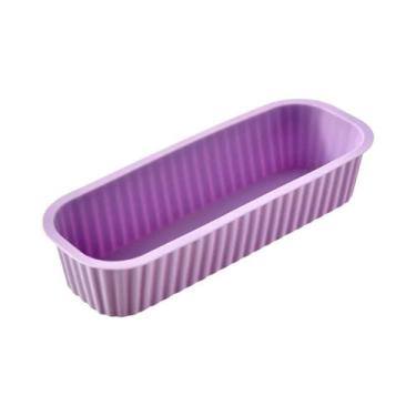 Imagem de Mini Formas Retangulares De Silicone Antiaderentes Para Pão, Bolo, Bro