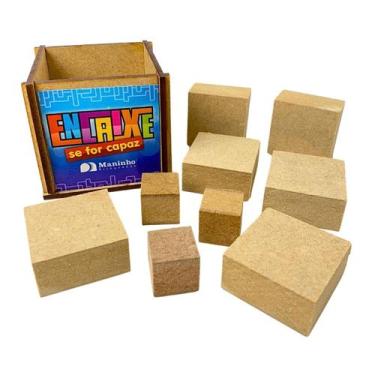 Imagem de Desafio Raciocínio Lógico Encaixe Se For Capaz Brinquedos Educativos M