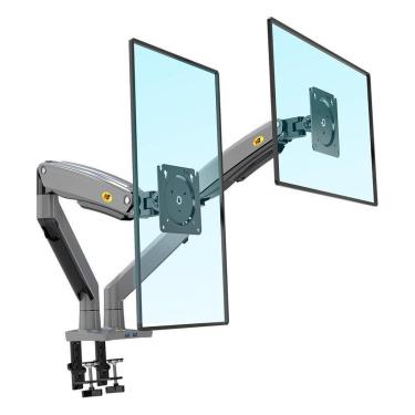 Imagem de Suporte para 2 Monitores North Bayou, 22 a 32", Pistão a Gás, Morsa - NB-G75-Unissex