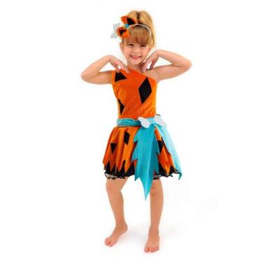 Imagem de Fantasia Pedrita Pebbles Flintstones Infantil Acompanha Tiara - Fantas