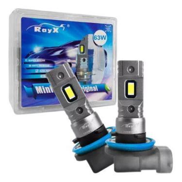 Imagem de LAMPADA LED RAYX MINI 12000 LMS H1 H11 H27 H3 H4 H7 H8 Hb3 Hb4, Branco