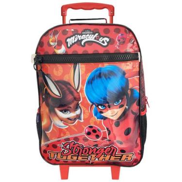 Imagem de Mochila De Rodinhas Miraculous As Aventuras De Ladybug Escolar - Dermi