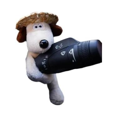 Imagem de Figura Decorativa De Cachorrinho De Pelúcia Para Haste Do Limpador De 