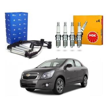 Imagem de Kit Vela Ngk Cabo Cobalt 1.8 2012 A 2016 - Delphi