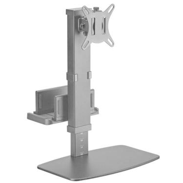Imagem de Suporte para Monitor e Desktop SMD-100 com Ajuste de Altura e CPU Elevada Preto Pcyes