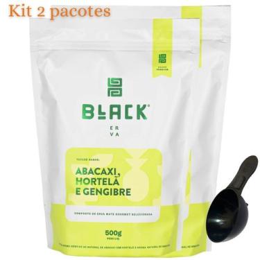 Imagem de Kit Com 2 Erva Mate Tereré 500g Black Erva Chá de Qualidade Premium Er