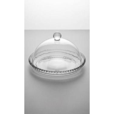 Imagem de Queijeira Vidro Cristal com Tampa 19.5cm - Congratulations Store