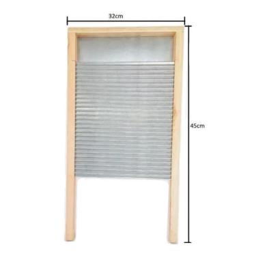Imagem de Esfregadeira Tabua Lavar Roupas em Zinco Retrô Vintage Washboard