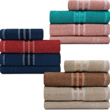 Imagem de Kit Toalha 4 Peças Banhão + Rosto + Piso 100% Algodão Prestige Marcotex