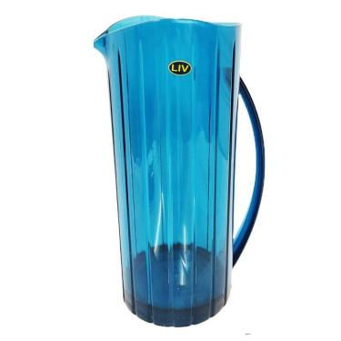 Imagem de Jarra Acrílica Liv Cristal Luxo 1,7 Litros Água Sucos Azul