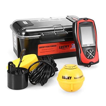 Imagem de Qudai FF1108-1CLA Portátil Fish Finder 100 M / 300FT Profundidade Alarme Peixe Com Fio Detector de Peixe Sem Fio