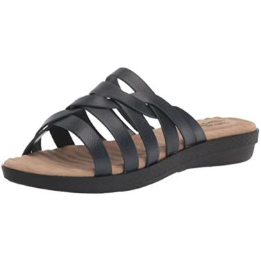 Imagem de Sandale Sheri Slide pentru femei Easy Street, bleumarin, 6 lățime