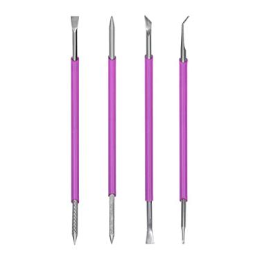 Imagem de Kit 4 Instrumentos Podologia Manicure Unha inox Arte Sedução