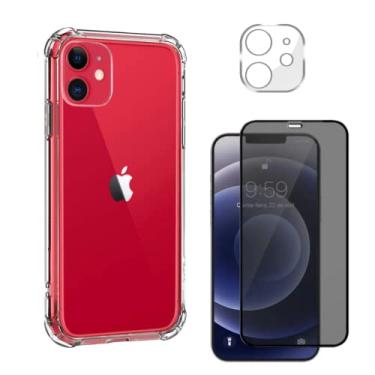Imagem de Capa Capinha Anti Impacto. Película Privacidade Anti Spy e Película de Câmera Para iPhone 11 - (Hard Glass Store)
