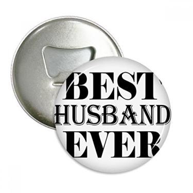 Imagem de Emblema multifuncional com emblema de ímã de geladeira Best Husband Ever