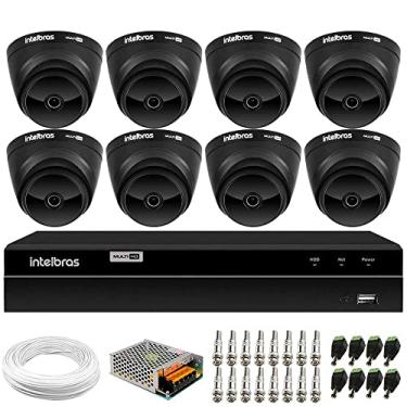 Imagem de Kit 08 Câmeras Intelbras Vhd 1220 Dome Black Full Hd 1080p, Lente 2.8mm, Visão Noturna 20m + Dvr Intelbras Mhdx 1208 8 Canais Multi Hd