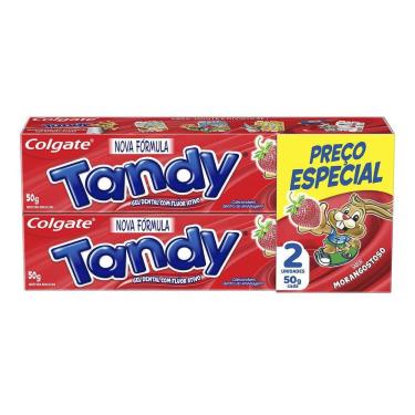 Imagem de Creme Dental Infantil Colgate Tandy Morango 2 unidades de 50g