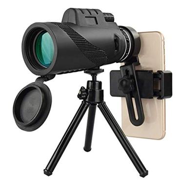 Imagem de Telescópios monoculares 12x50, telescópio monocular com suporte para smartphone, tripé, monóculos para adultos e crianças para observação de pássaros, acampamento, caminhadas