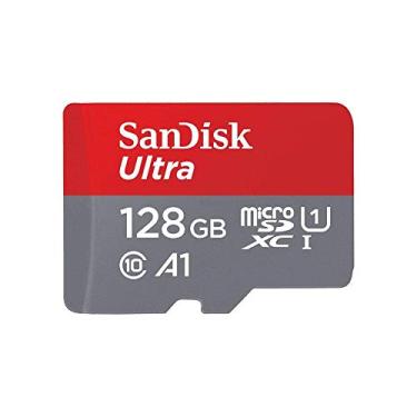 Imagem de Cartões Micro SD, 128GB Cartão de Memória SanDisk, Anti Shock, Prova de Água, Transmissão de Alta Velocidade, A1 Classe 10, para Smartphone Tablet Gopro Drone Camera (128GB)