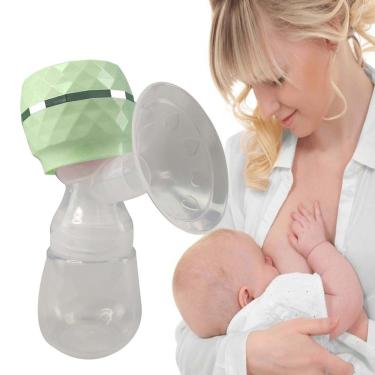 Imagem de Bomba de Tirar Leite Materno Extratora Bateria Amamentação Eletrica USB Recarregavel Mamadeira Portatil Massagem