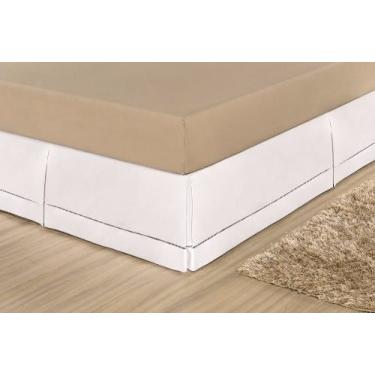 Imagem de Saia Para Cama Box Solteiro Juliana - Branco
