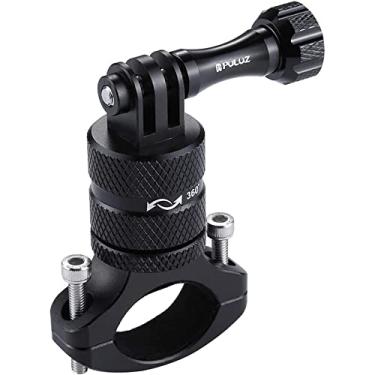Imagem de PULUZ Clipe de montagem para guidão de bicicleta para Gopro, suporte de bicicleta de alumínio de rotação de 360° para GoPro 9/8/7/6/5/DJI OSMO Action Camera Mount