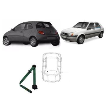 Imagem de Cinto de Segurança retrátil de 3 pontos dianteiro Ford Ka - Dialp, Ver