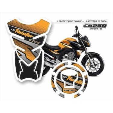 Imagem de Adesivo Resinado Protetor De Tanque E Bocal Cb 250 Amarela - Resitank