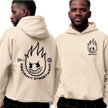 Imagem de Blusa De Frio Moletom‎ Fireball Abstract Streetwear Point-Unissex