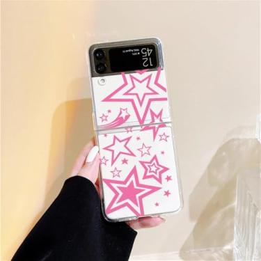 Imagem de Super Star Phone para Samsung Galaxy Z Flip 6 Case Transparent Stars Clear Hard Cover para Samsung ZFlip4 Z Flip5 4 Bag, Estilo 1, para Galaxy ZFlip 6