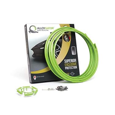 Imagem de AlloyGator Protetores de roda de liga leve | Protetores de aro | Proteção de roda | Proteção de roda de liga leve | Serve para rodas de 30 a 61 cm de diâmetro | 14 cores | Pacote com 4 (verde, rodas de até 61 cm)