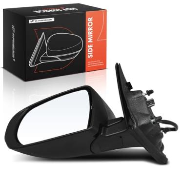 Imagem de A-Premium Espelho retrovisor elétrico lateral do motorista - compatível com Jeep Compass 2017-2023 - Espelho retrovisor externo preto dobrável manual aquecido com detecção de ponto cego
