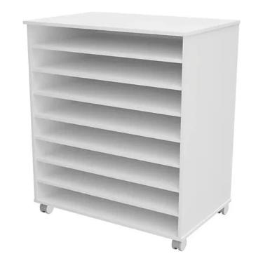 Imagem de Porta Cartolinas Eva Color Set A1 - Armário Para Papelaria Cor Branco