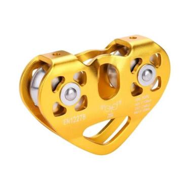 Imagem de Grande carga rolamento polia equipamentos de escalada, dupla polia, al