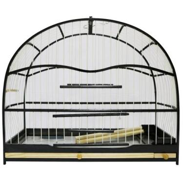 Imagem de Gaiola Passarinho Em Madeira - Trinca Ferro / Picharro / Bico de Ferro