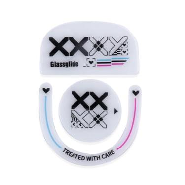 Imagem de HUYUN Bordas curvadas arredondadas de vidro ultra forte para mouse skate e pés de mouse e patins de mouse compatíveis com mouse sem fio Logi G Pro X Superlight 2 Lightspeed sem fio (GPRO x 2 pés)