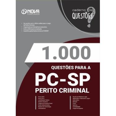 Imagem de Livro 1.000 Questões Gabaritadas PC-SP - Perito Criminal