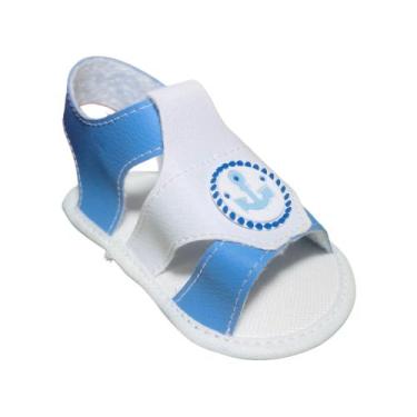 Imagem de Sandalia Mascuina Marinheiro Para Bebê Menino - Baby's Shoes, Azul beb