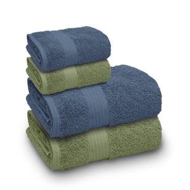 Imagem de Jogo de Toalha Banhão Indiana Intense 100% Algodão 4 Peças Gramatura 600 Orquídea