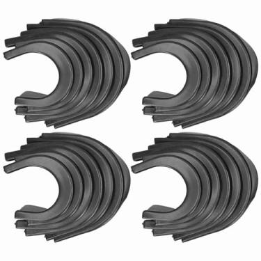 Imagem de Revestimento de Bolso de Mesa de Bilhar, Revestimentos de Mesa de Bilhar 4 de Borracha e Plástico de Bilhar Plástico Revestimentos de de Bolso Preto para Tabelas de Piscina