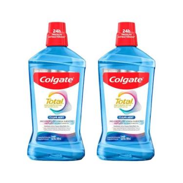 Imagem de Kit Enxaguante Bucal Colgate Total 12 Clean Mint 1l com 2 unidades