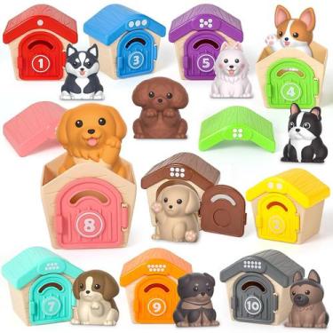 Imagem de Brinquedos infantis Letapapa, 20 peças para cães de 1 a 3 anos, contan